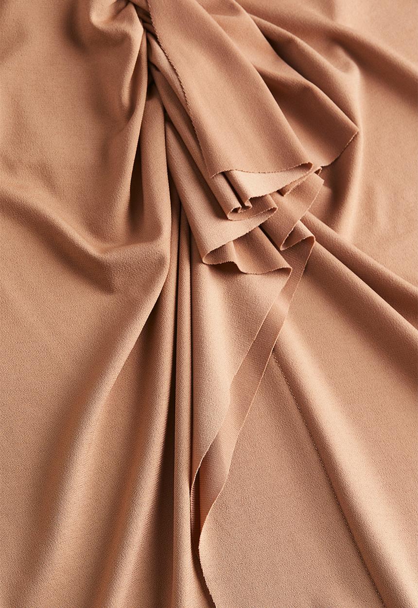 H&M - Gusset-panel jersey skirt - dark beige 