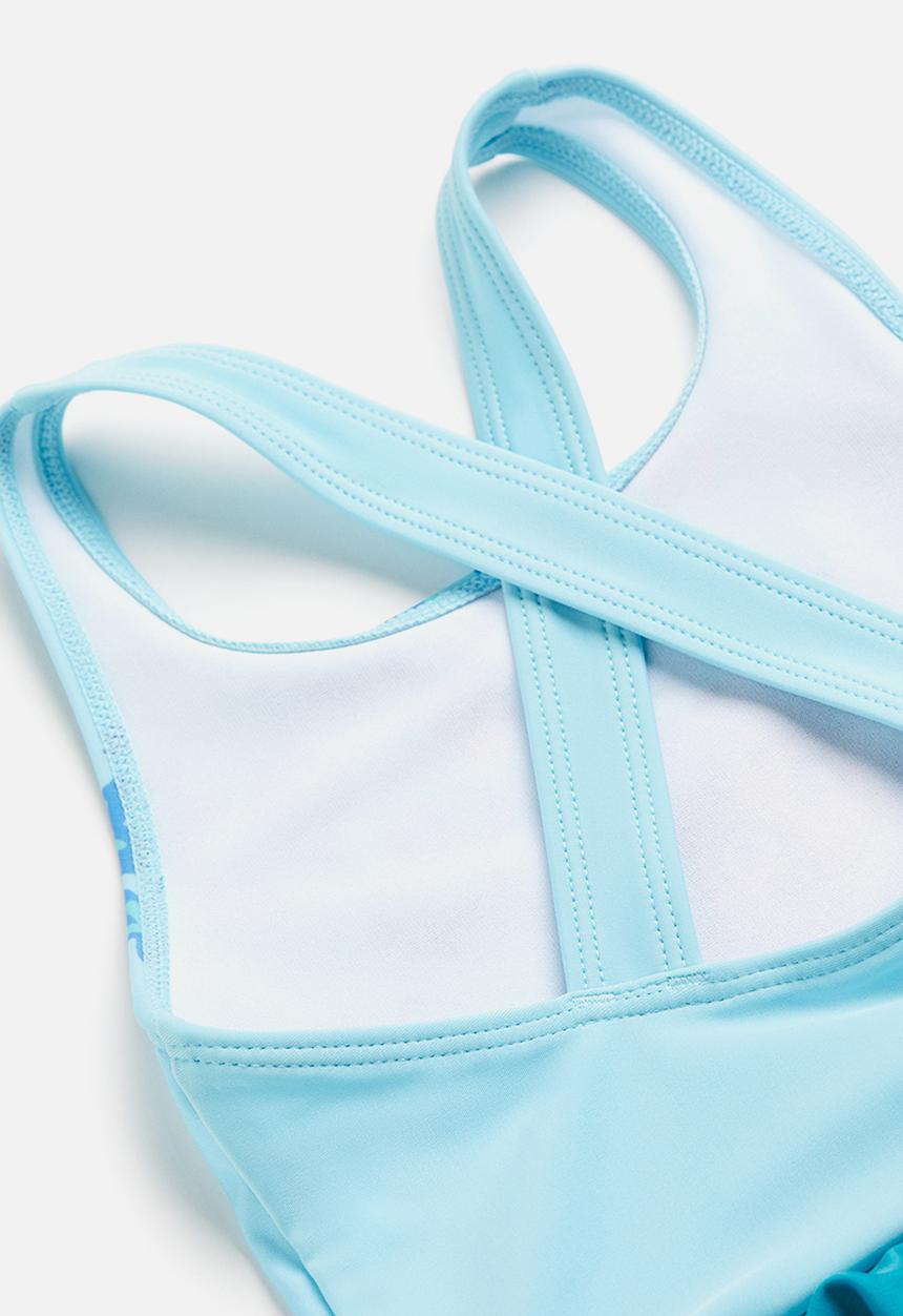 H&M - Printed swimsuit - light blue/encanto 