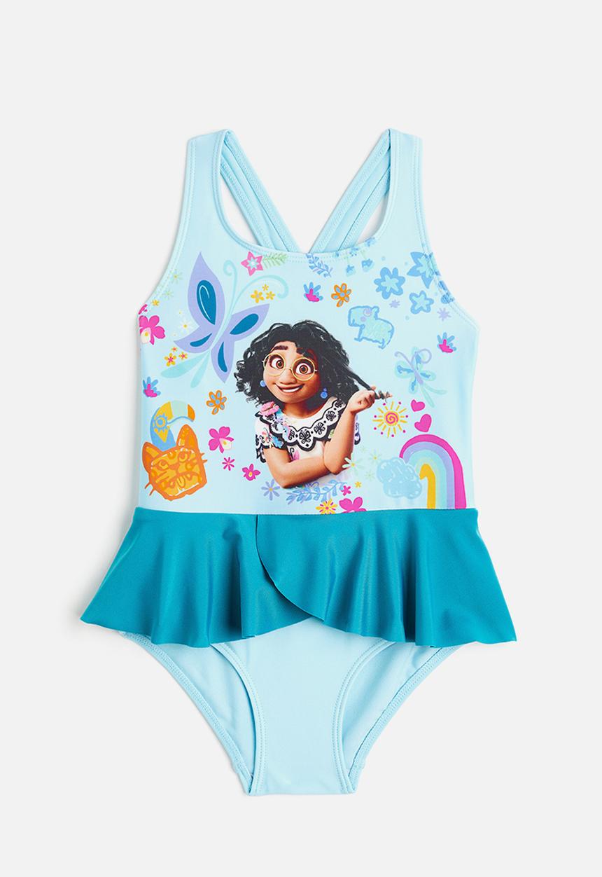 H&M - Printed swimsuit - light blue/encanto 