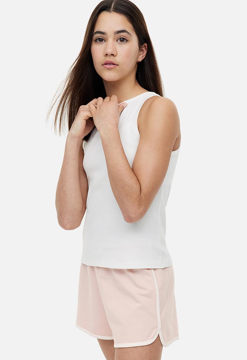 H&M - Cotton sweatshorts - light pink