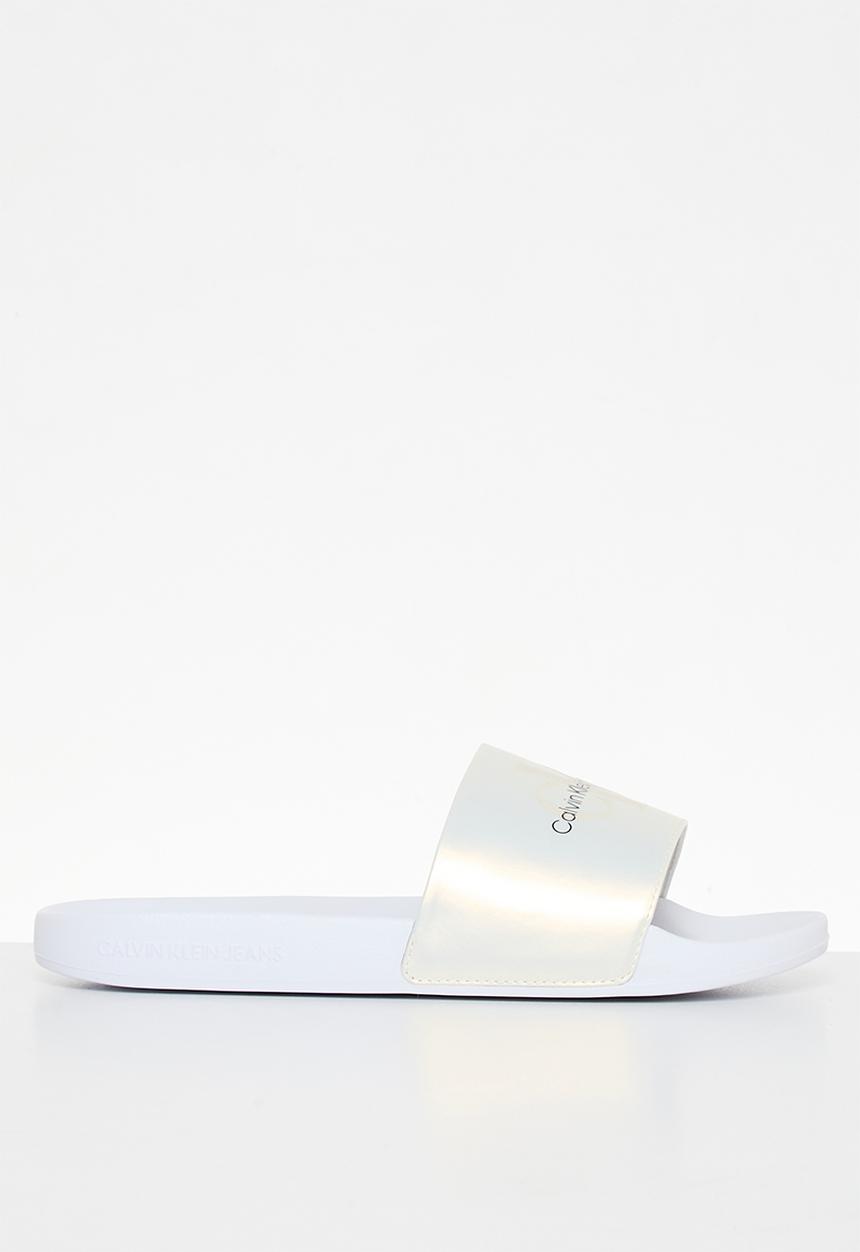Calvin Klein - Slide ny pearl - bright white/creamy white