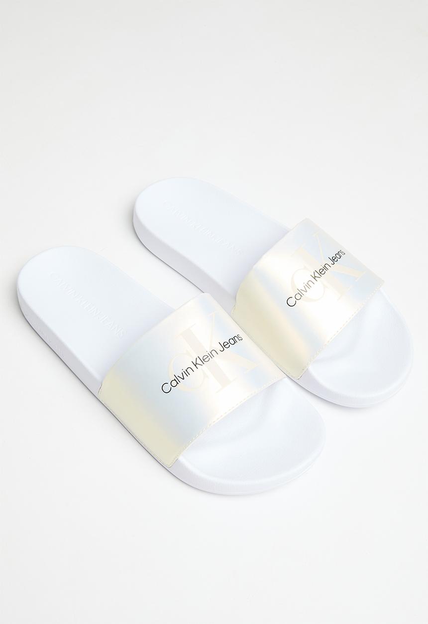 Calvin Klein - Slide ny pearl - bright white/creamy white