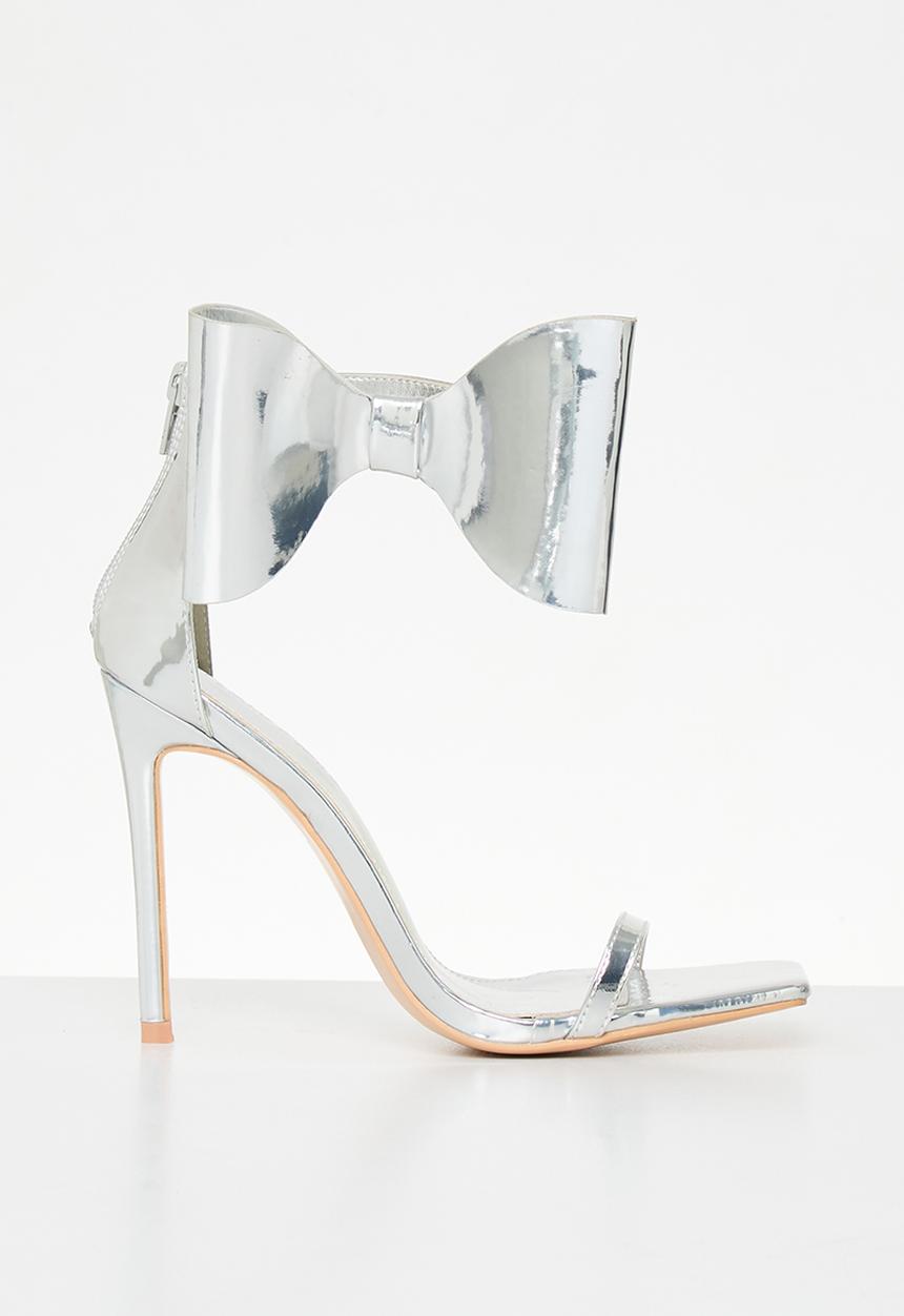 Public Desire - Ithica stiletto heel - silver mirror