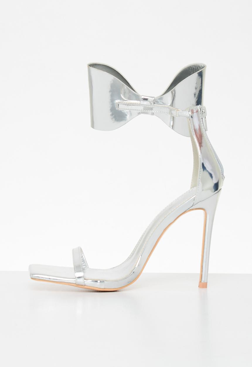 Public Desire - Ithica stiletto heel - silver mirror