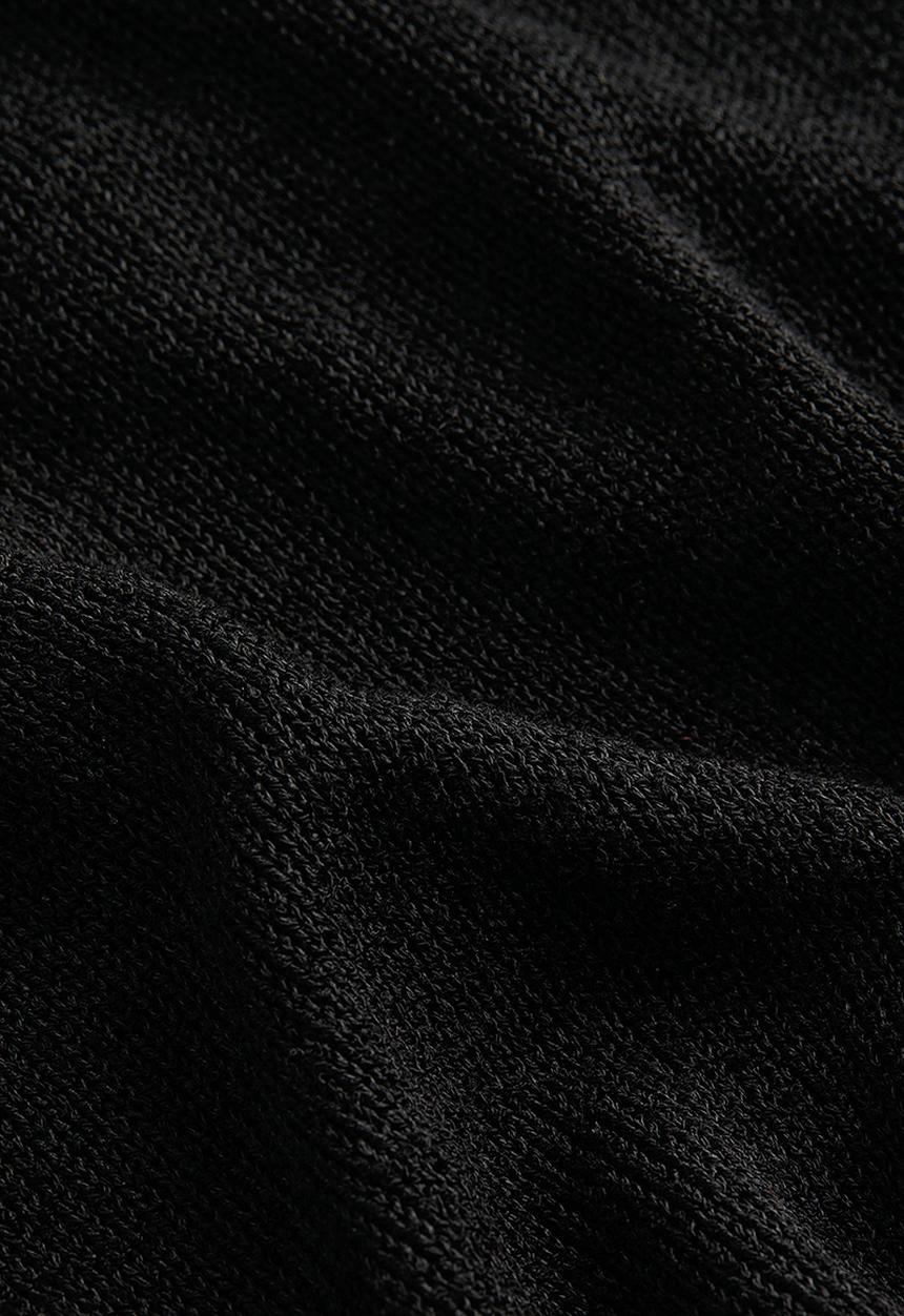 H&M - Tie-detail knitted dress - black