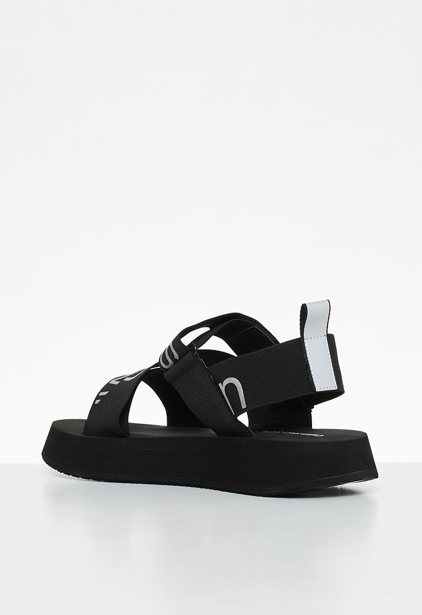 Calvin Klein - Prefersato sandal webb - black/reflective silver