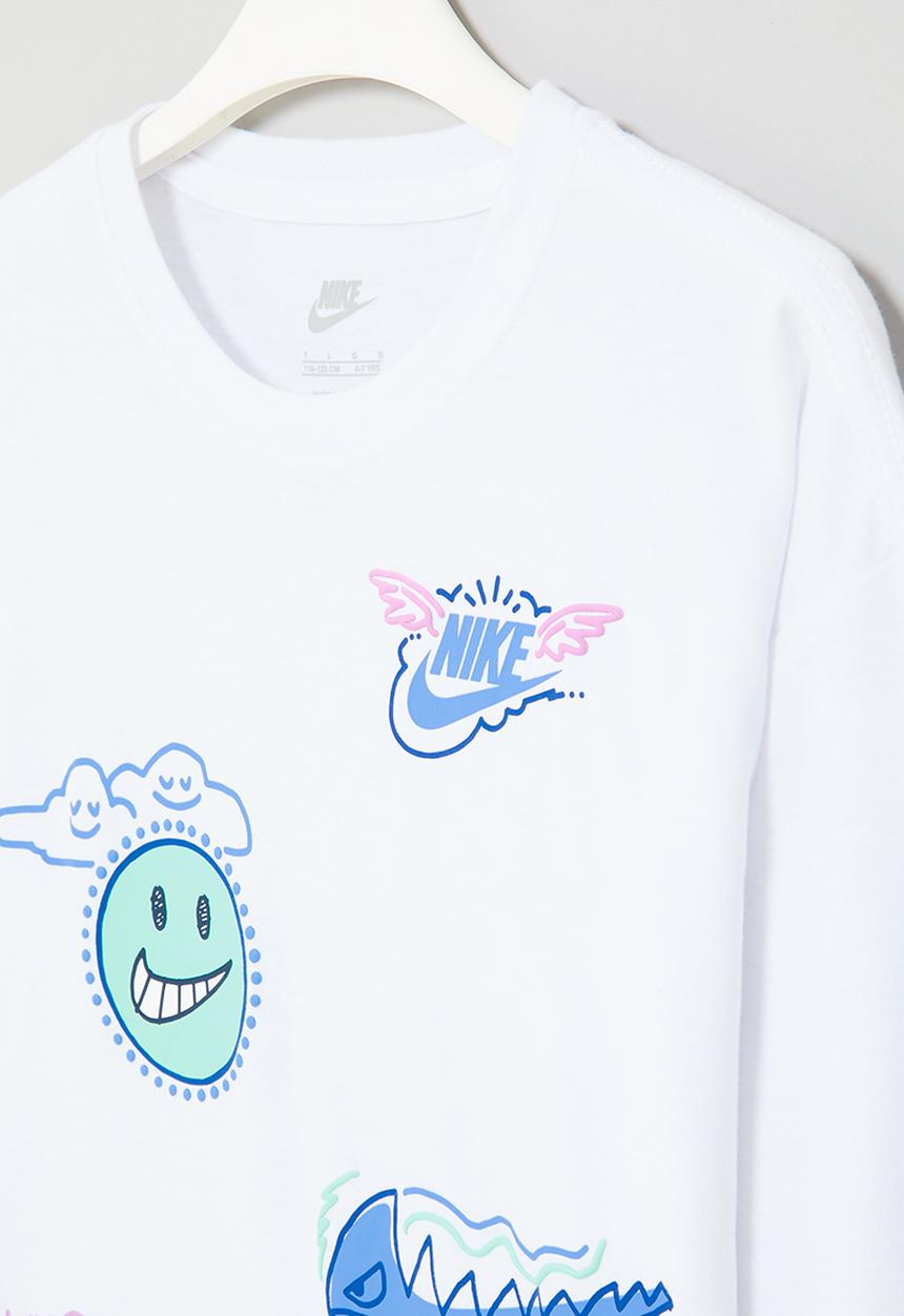 Nike - Nike art of play long sleeve tee - white