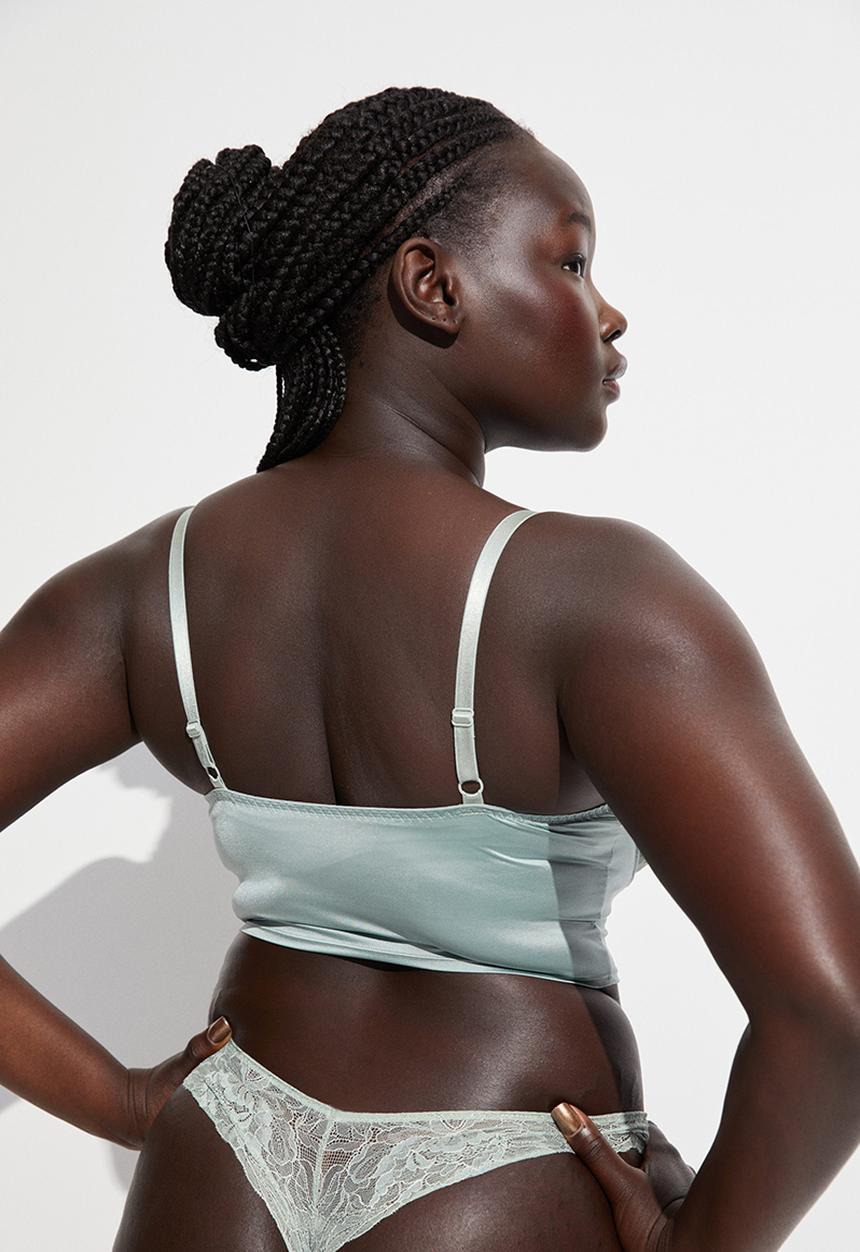 H&M - 2-pack brazilian briefs - green & grey