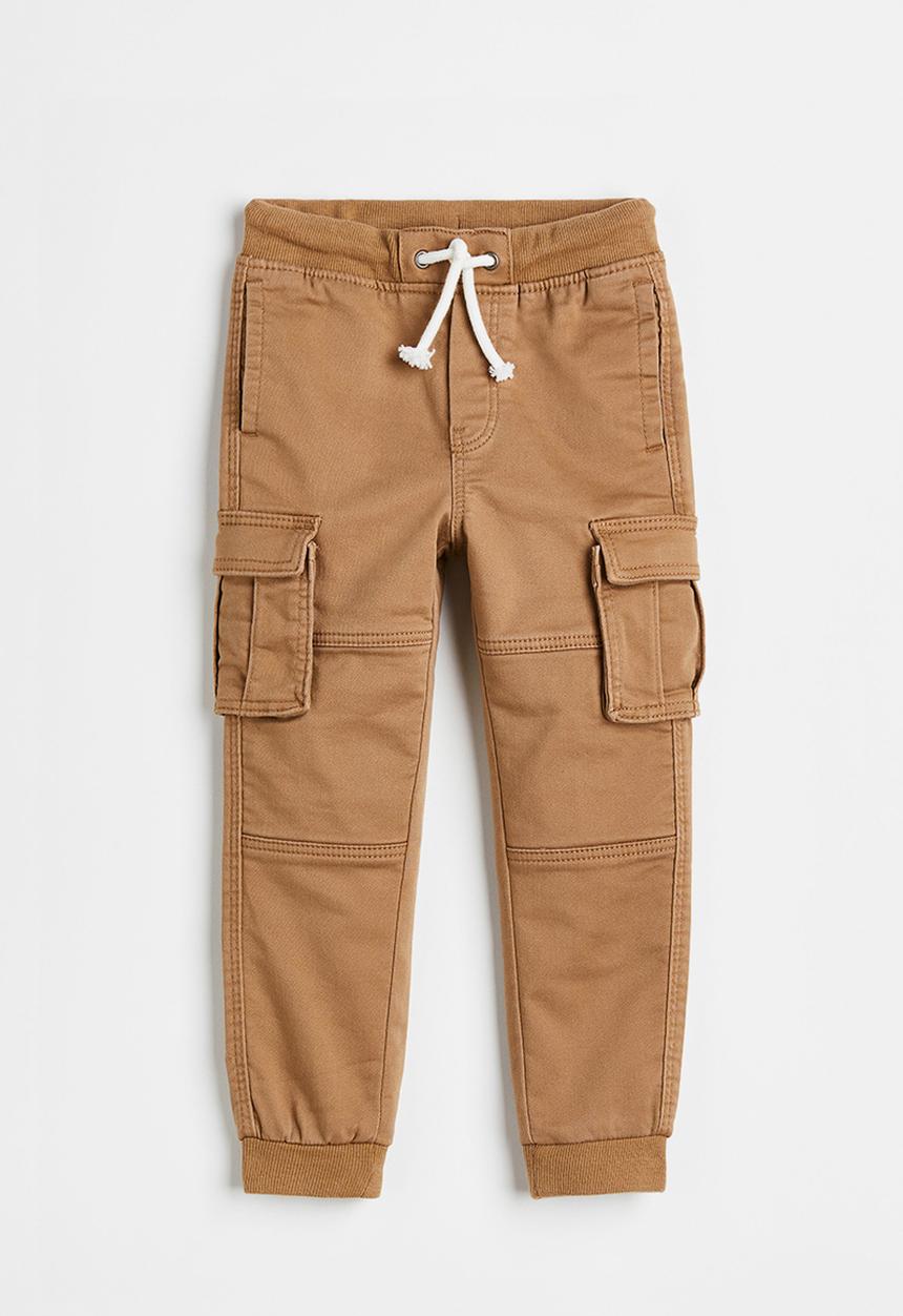 H&M - Slim fit cargo joggers - beige
