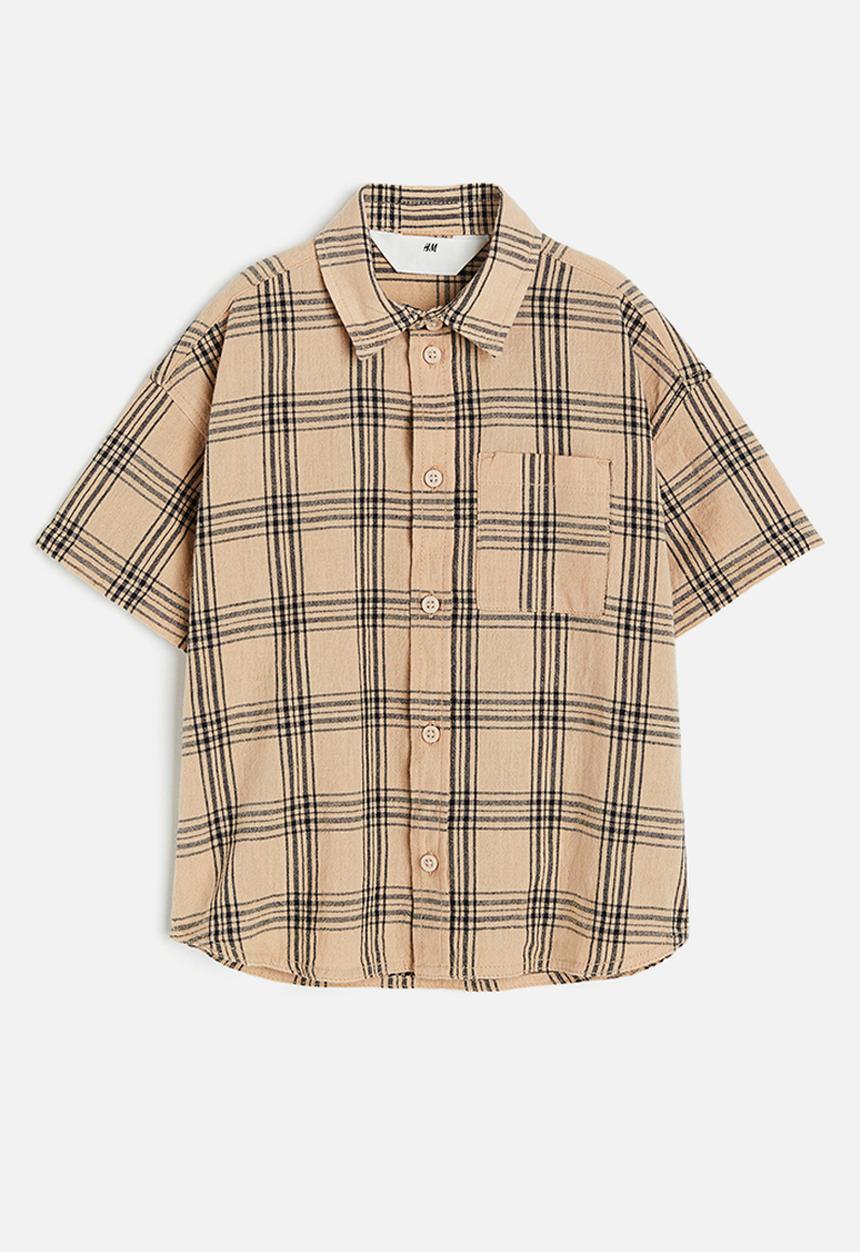 H&M - Linen-blend poplin shirt - multi