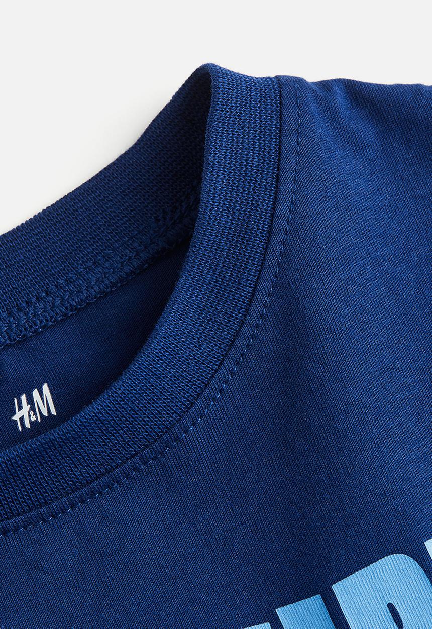 H&M - Cotton T-shirt - blue