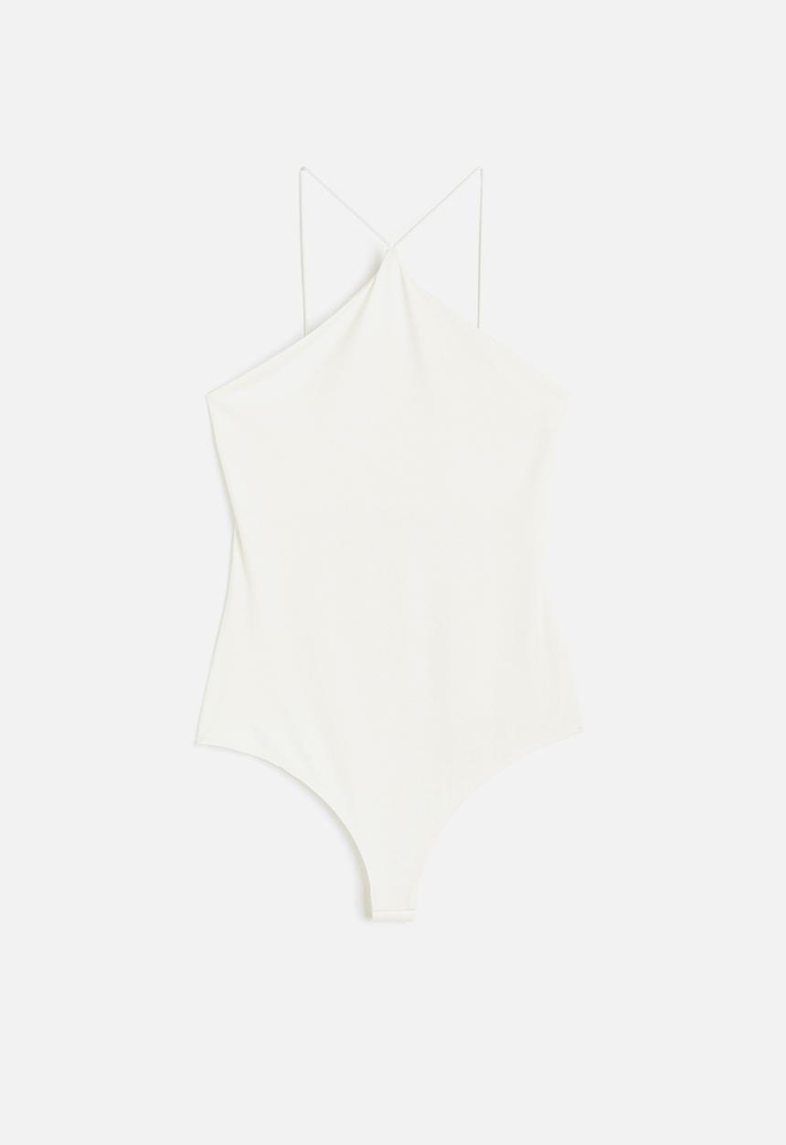 H&M - Jersey thong body - white