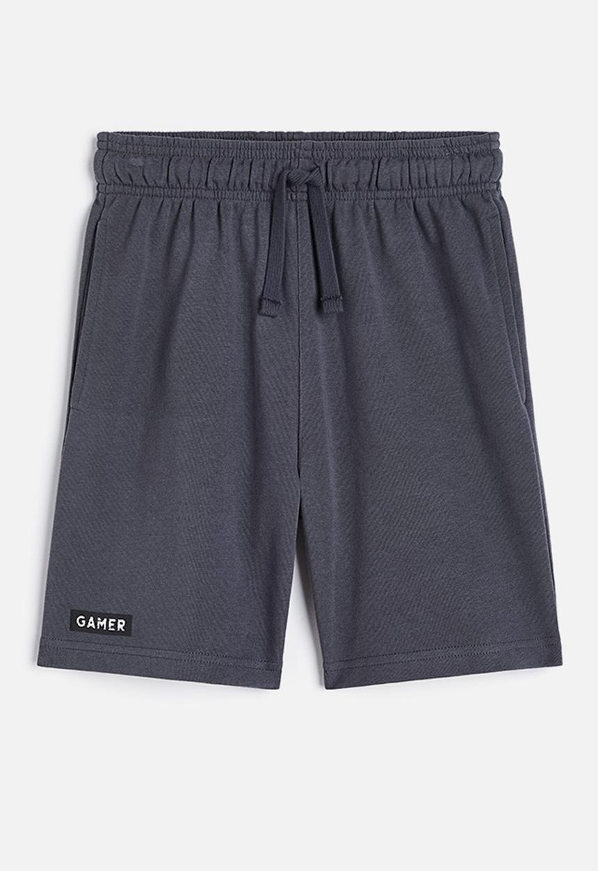 H&M - Printed sweatshorts - dark grey