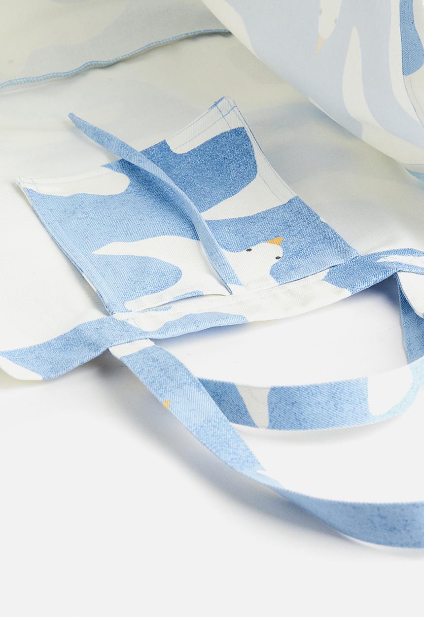 H&M - Patterned beach bag - blue