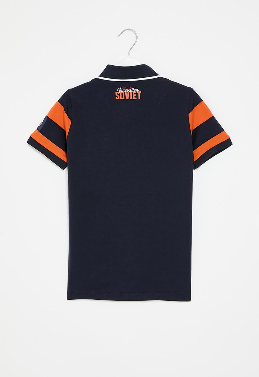 SOVIET - Short sleeve fashion golfer - navy