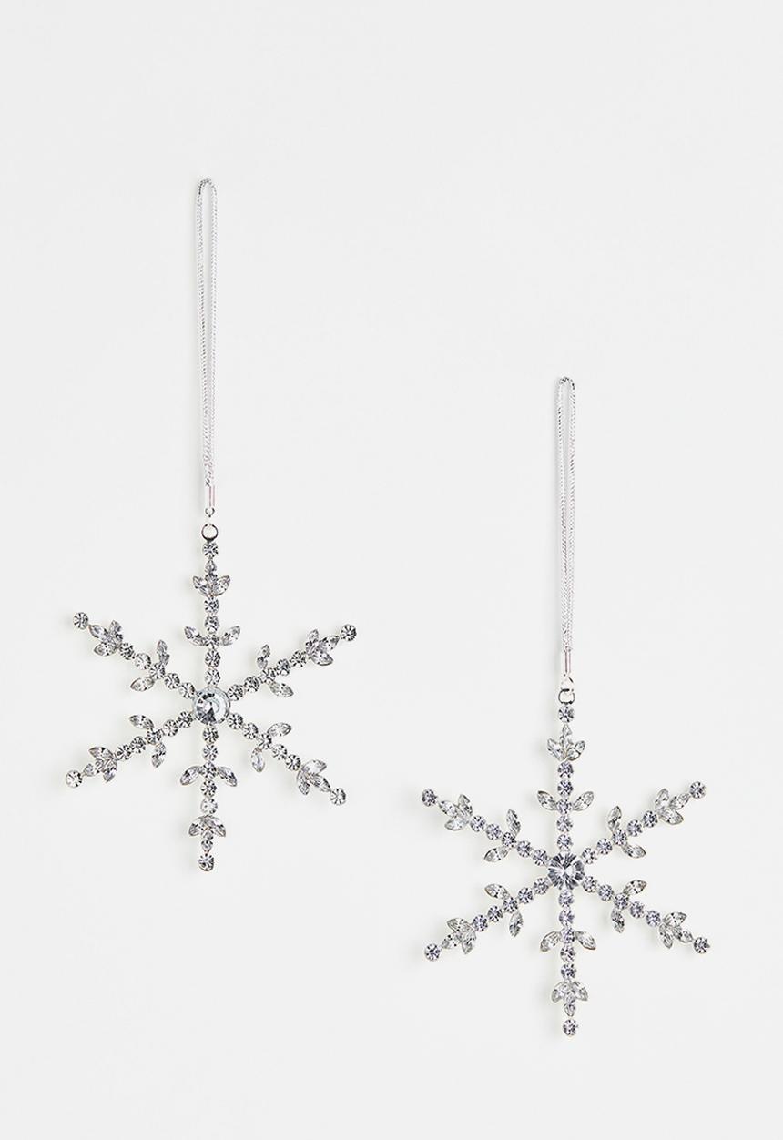 H&M - 2 Pack christmas tree decorations - silver-coloured