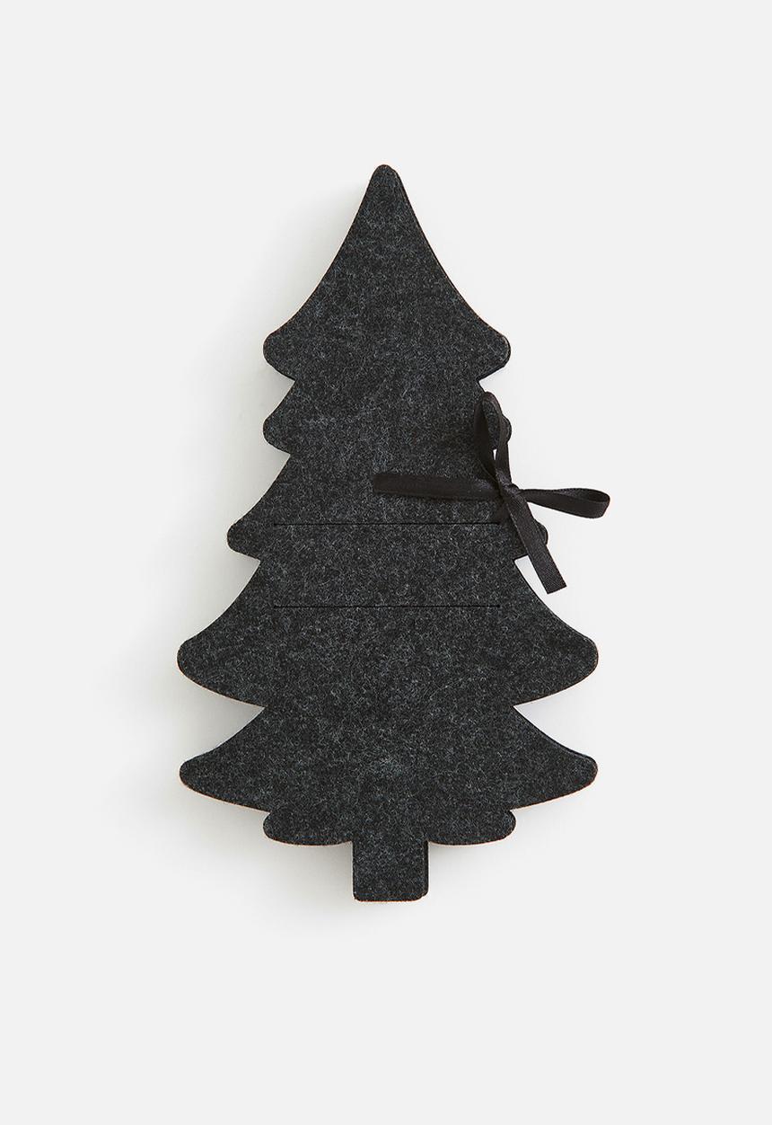H&M - 4 Pack felt napkin holders - dark grey