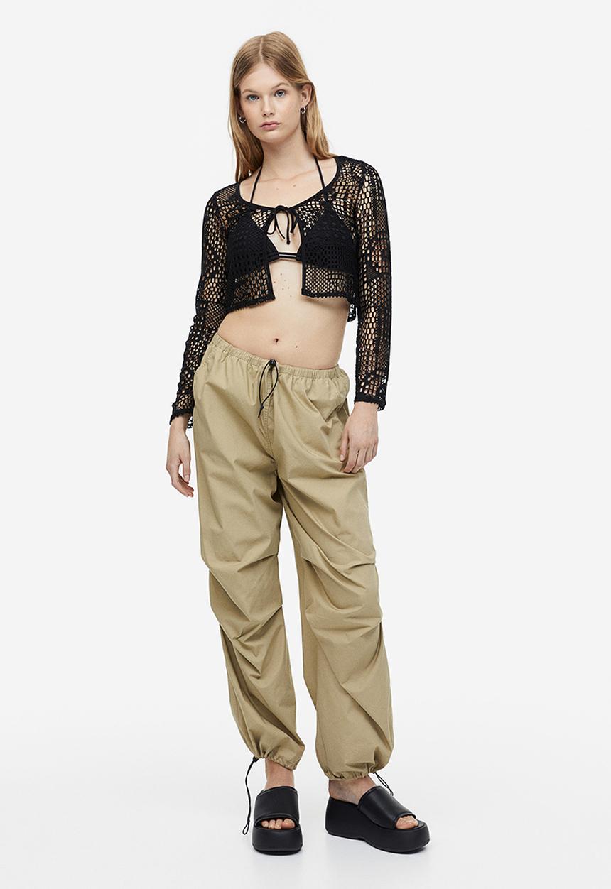 H&M - Tie-front cardigan - black