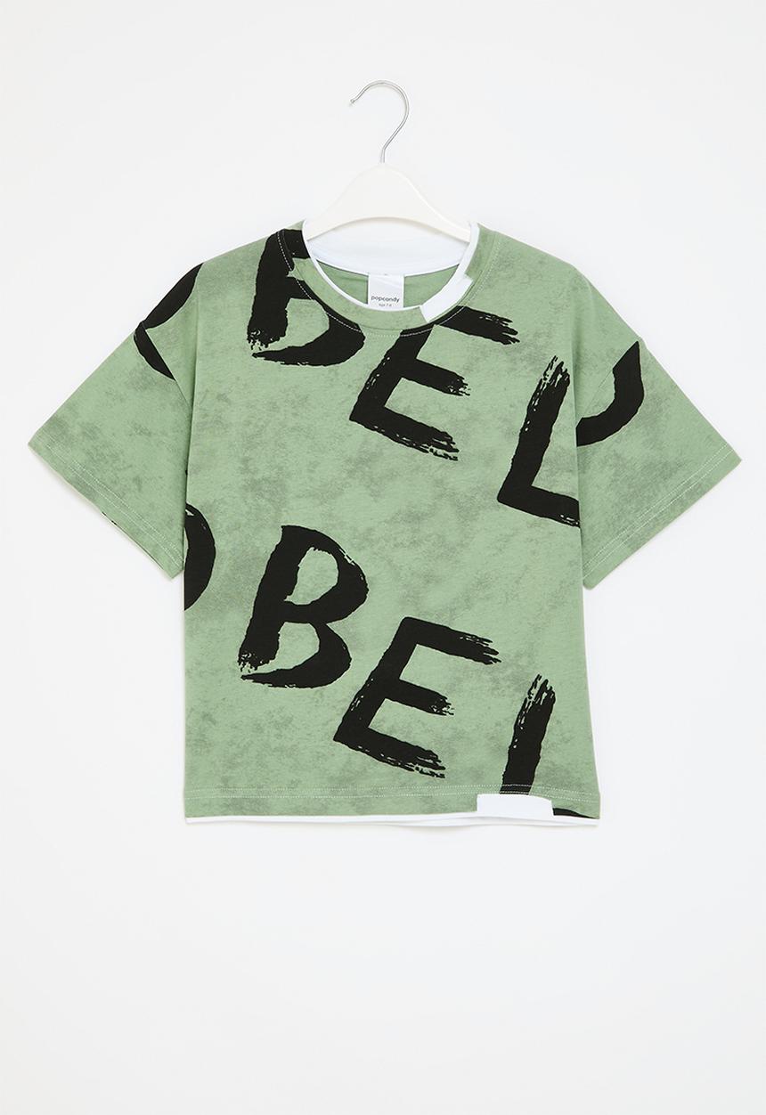 Pop Candy - Printed tee - green