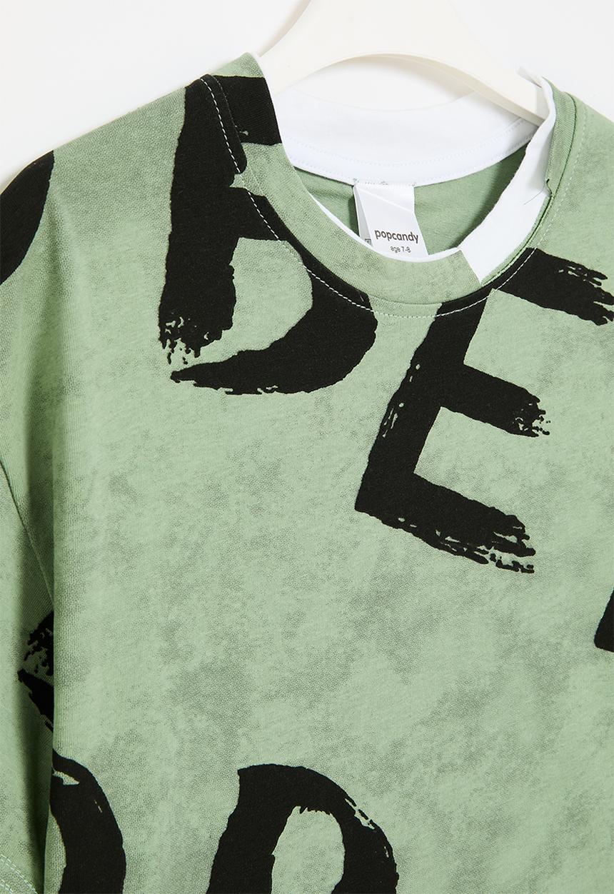 Pop Candy - Printed tee - green