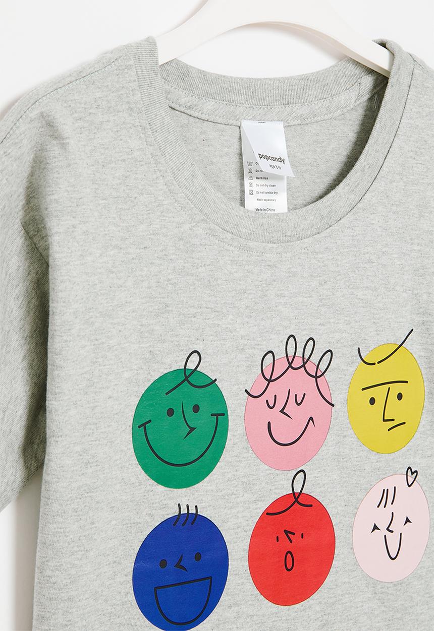 Pop Candy - Printed tee - grey