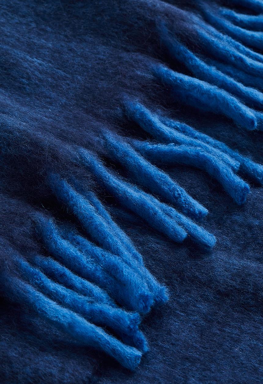 H&M - Wool-blend blanket - dark blue 