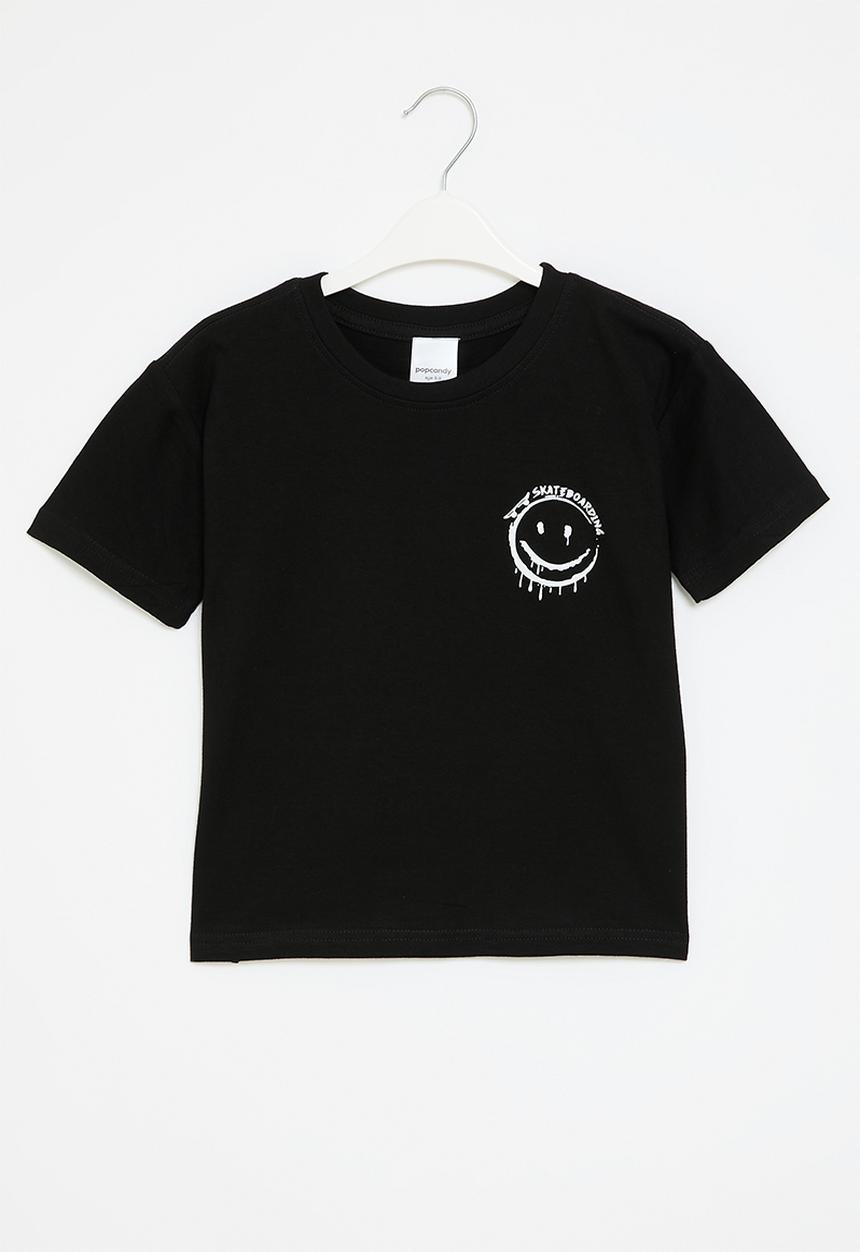 Pop Candy - Smiley face tee - black