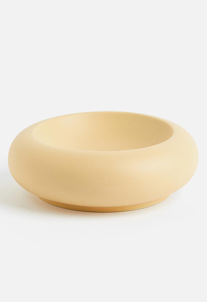 H&M - Decorative stoneware bowl - beige