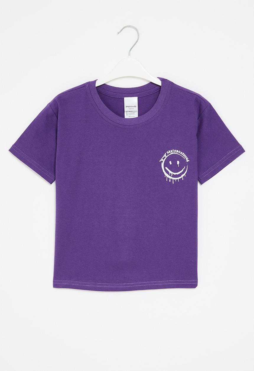 Pop Candy - Smiley tee - purple