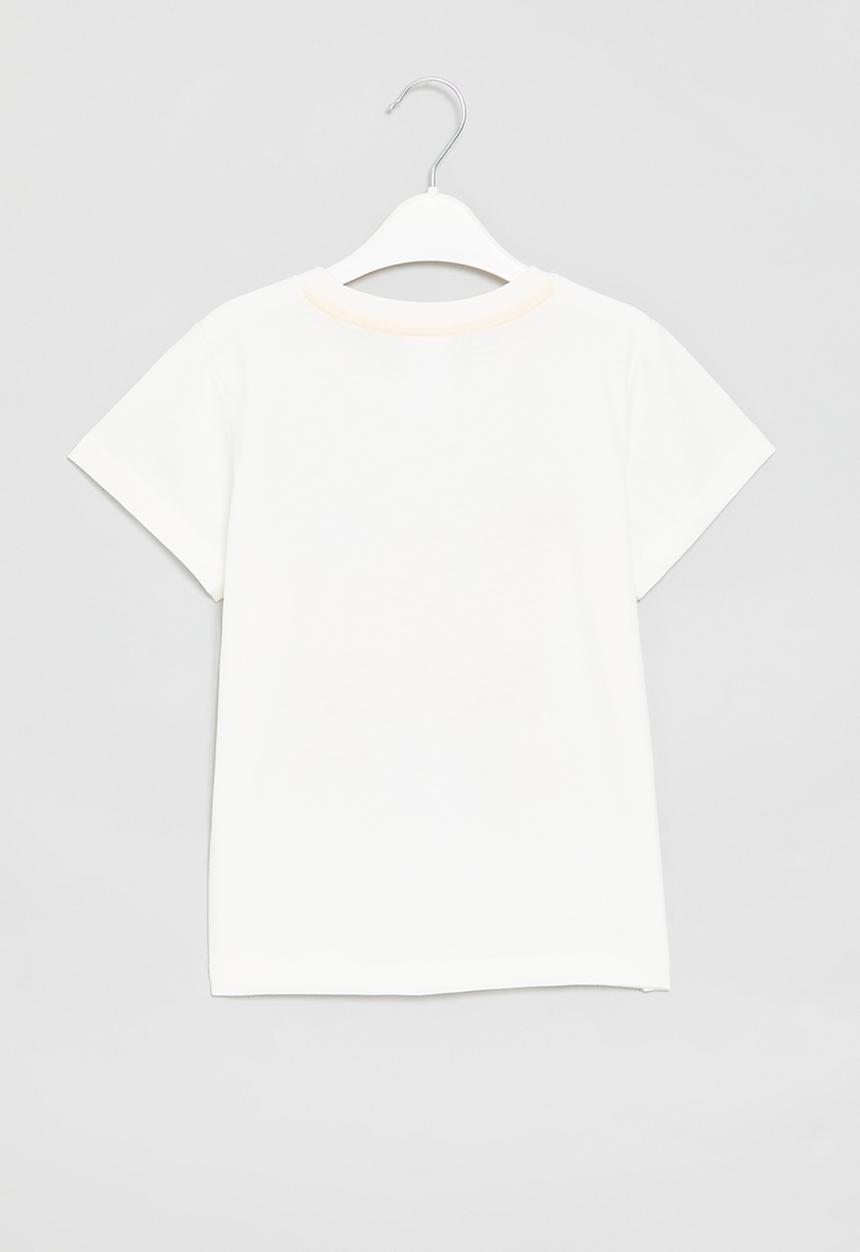 Pop Candy - Printed  tee - pink & yellow