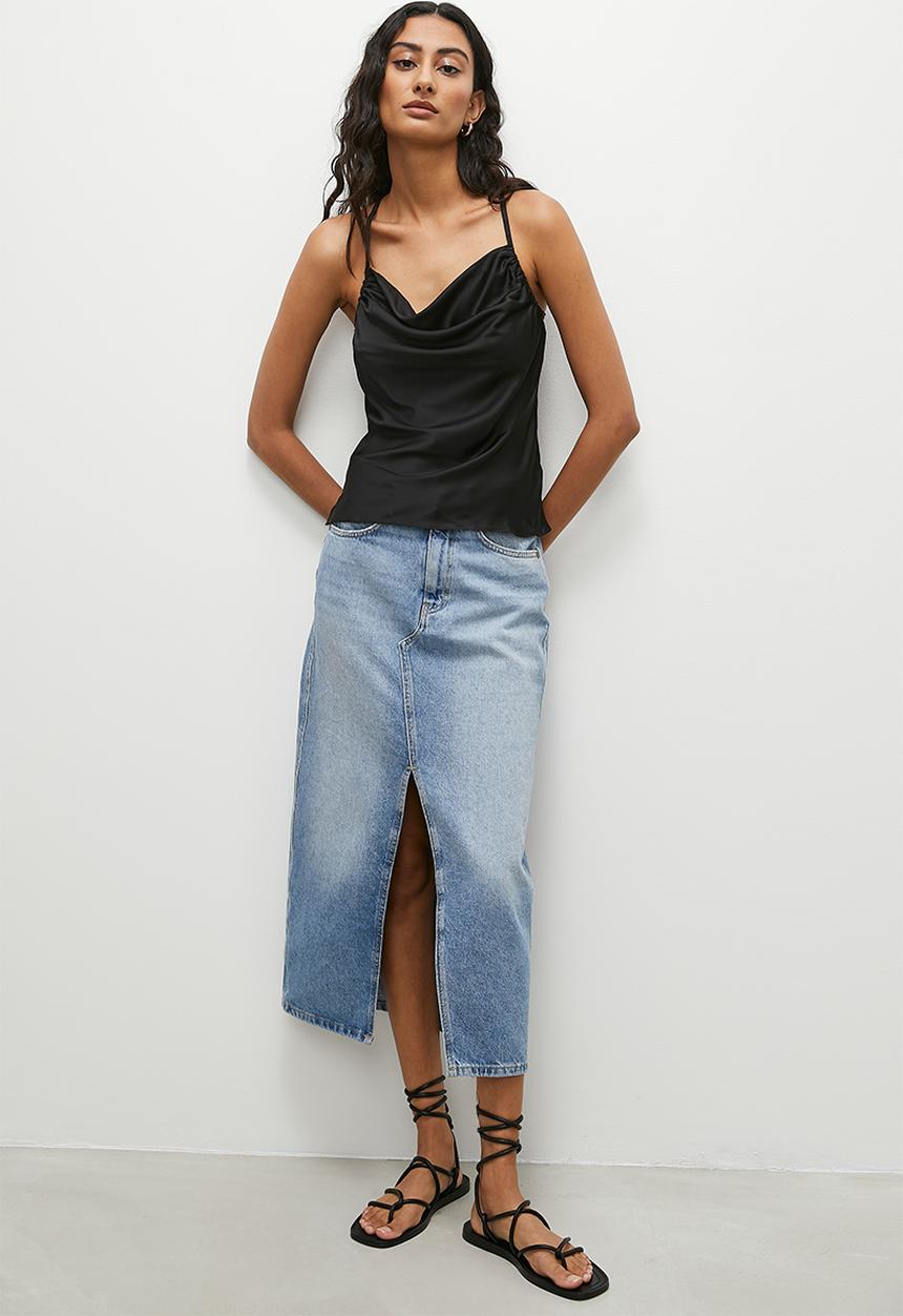 Superbalist - Cowl neck cami - black