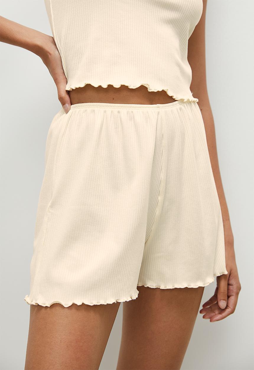 Superbalist - Rib knit cami set - light beige