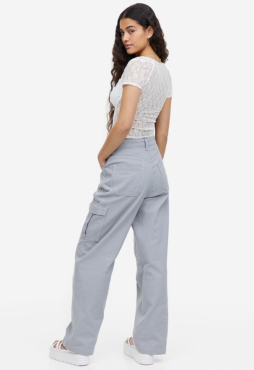 H&M - Gathered bustier top - white