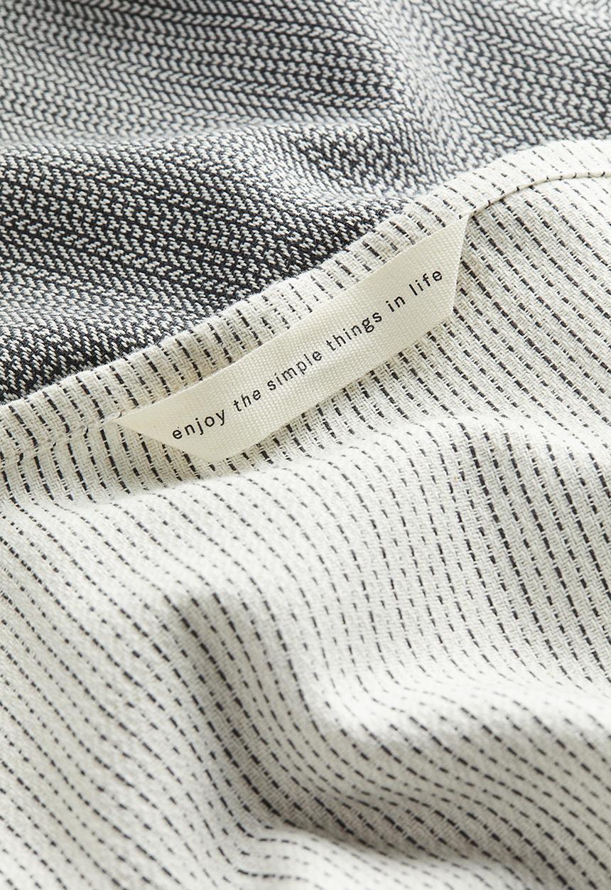 H&M - 2-Pack cotton tea towels - white & dark grey 