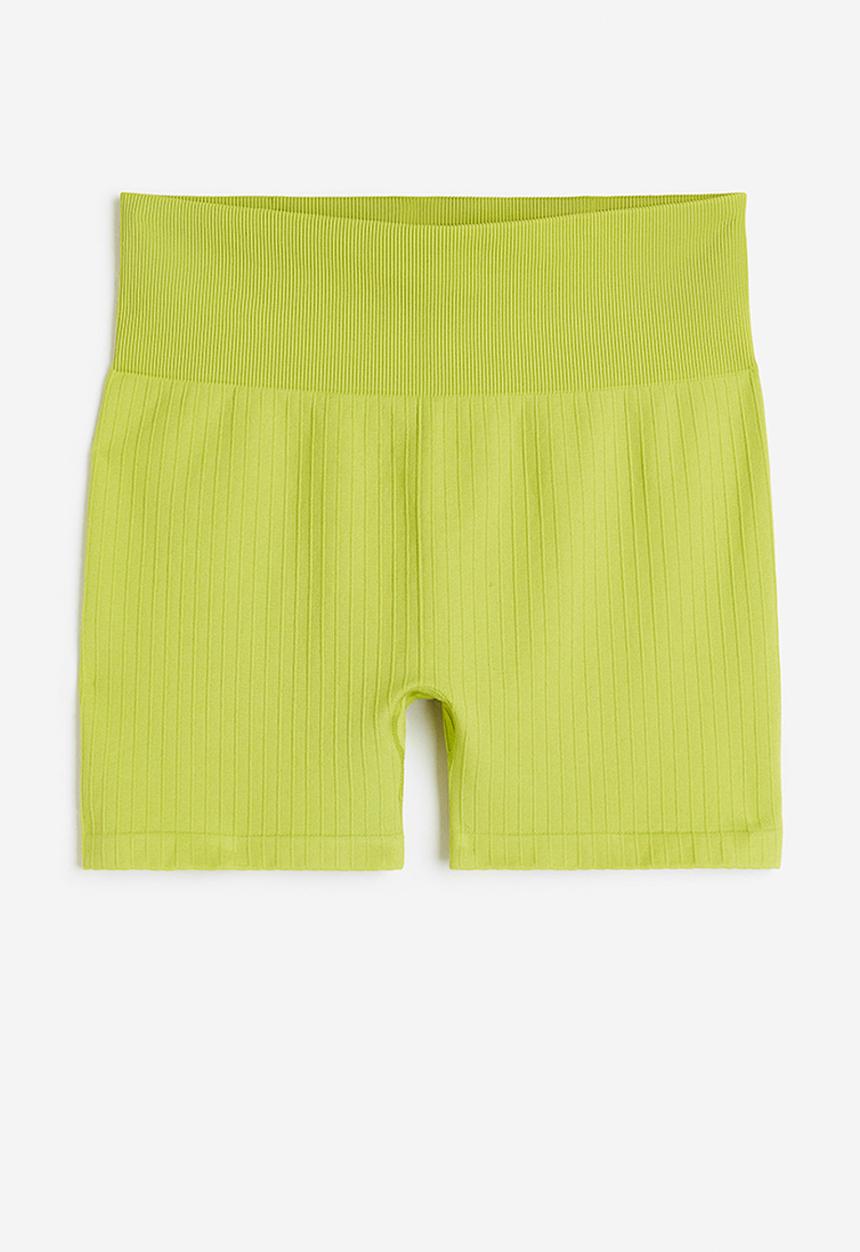H&M - Drymove™ seamless hotpants - lime green
