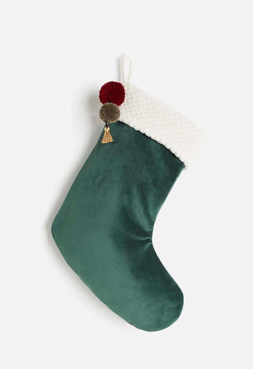 H&M - Christmas stocking - green stocking