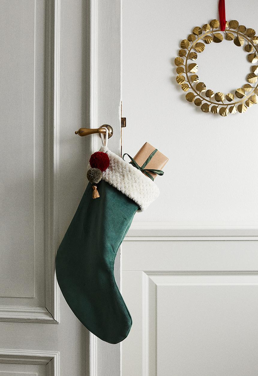 H&M - Christmas stocking - green stocking