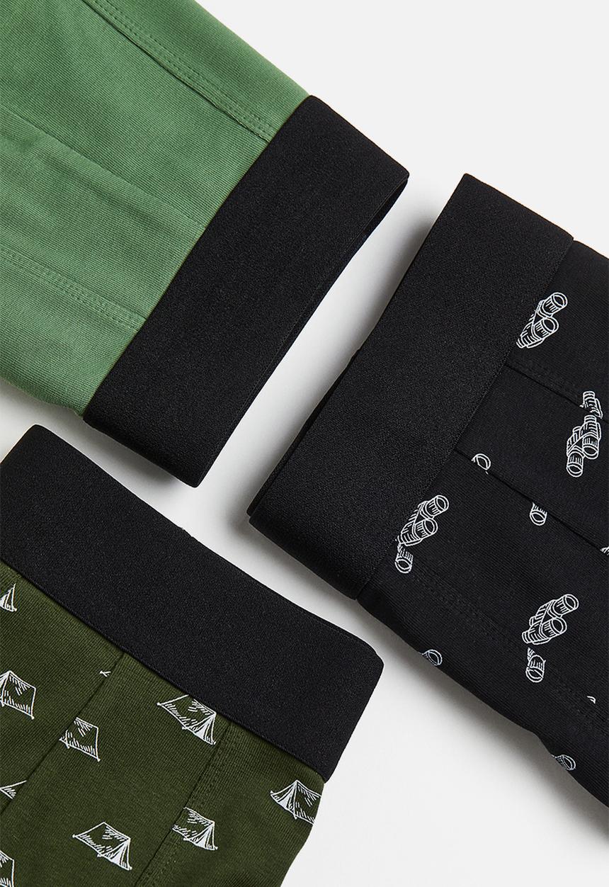 H&M - 3-pack xtra life™ cotton trunks - multi
