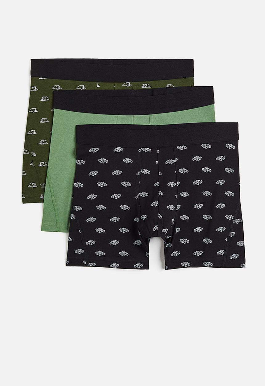 H&M - 3-pack xtra life™ cotton trunks - multi