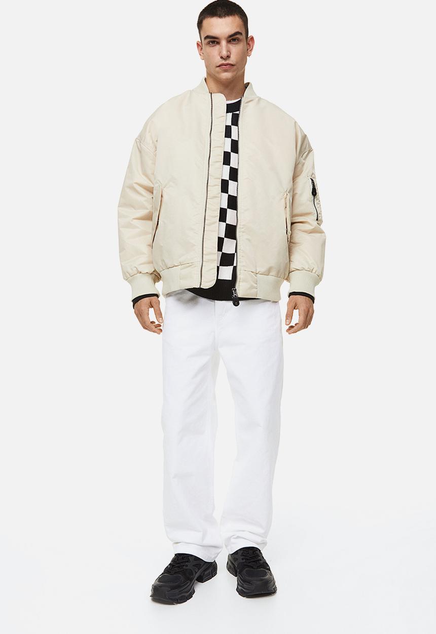 H&M - Loose fit 5-pocket twill trousers - white