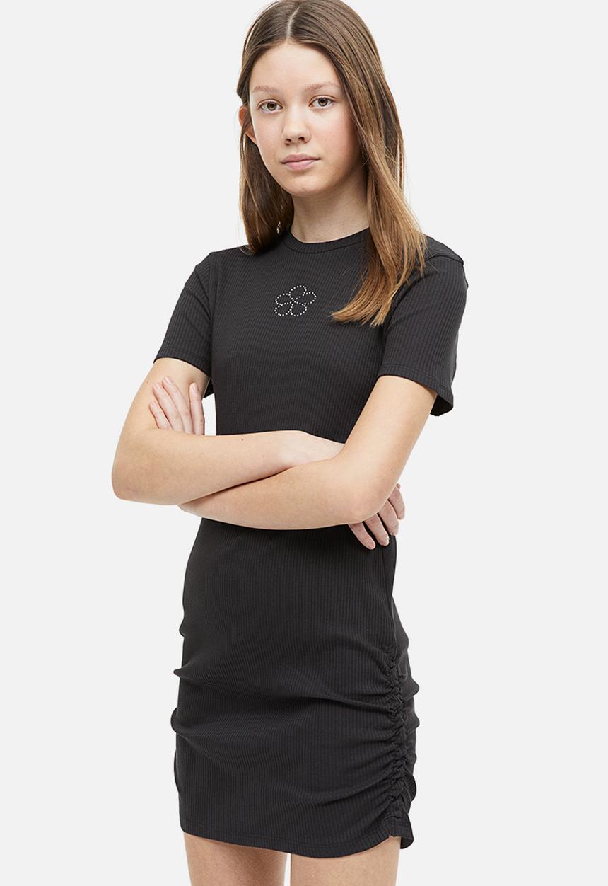 H&M - Gathered dress - black