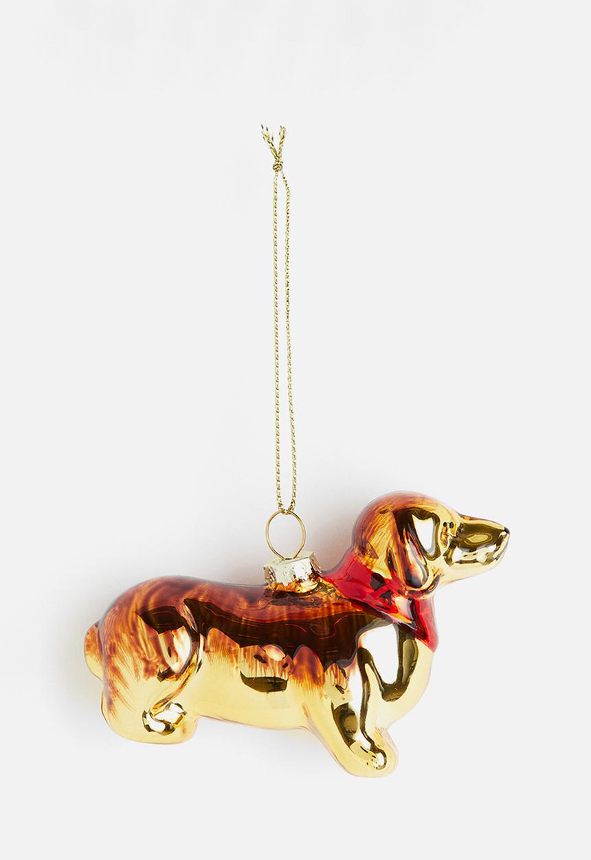 H&M - Christmas decoration - gold-coloured dog