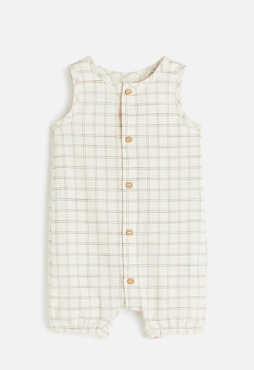H&M - Sleeveless romper suit - beige 