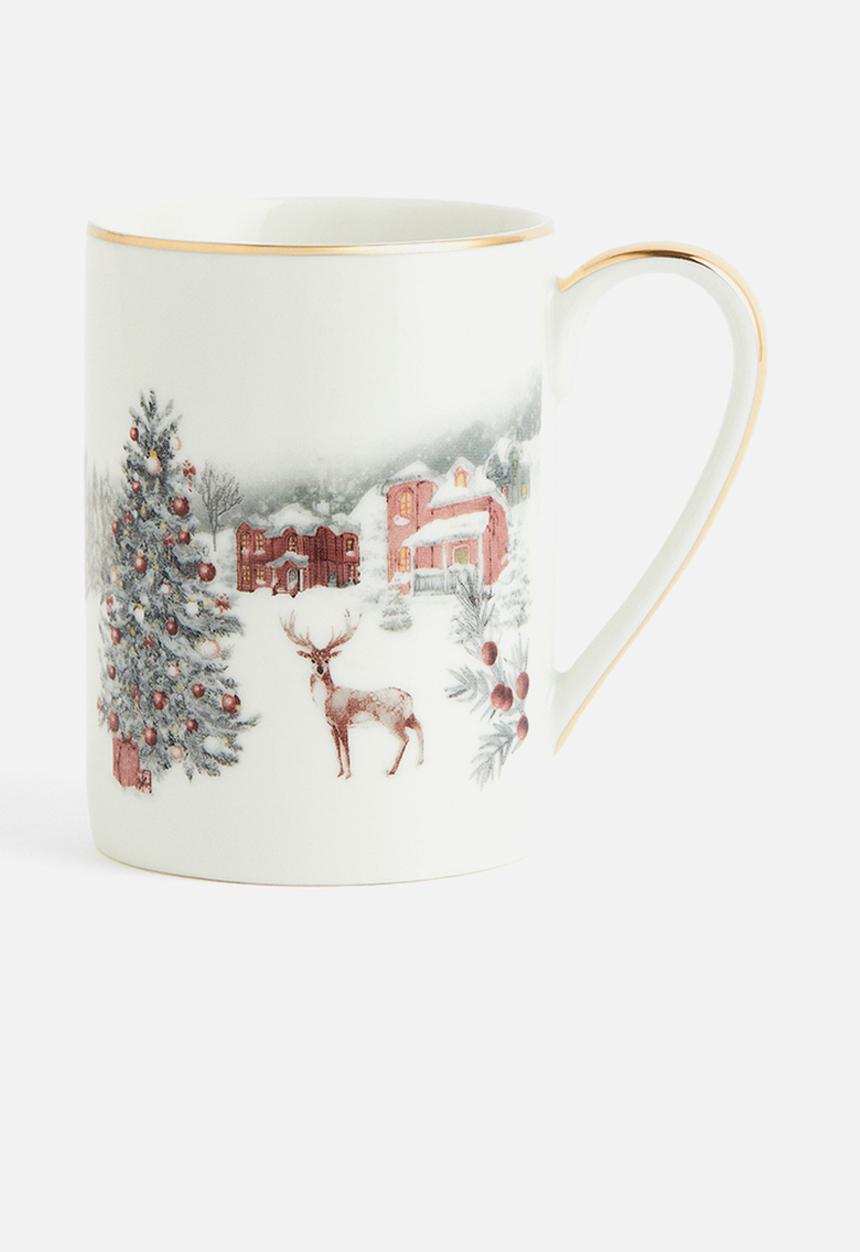 H&M - Porcelain mug - white christmas
