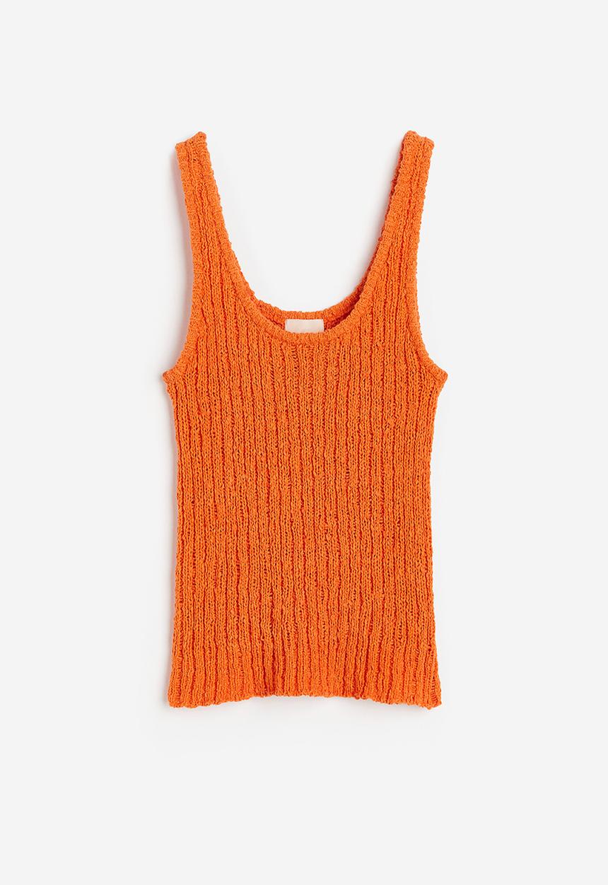 H&M - Knitted vest top - orange