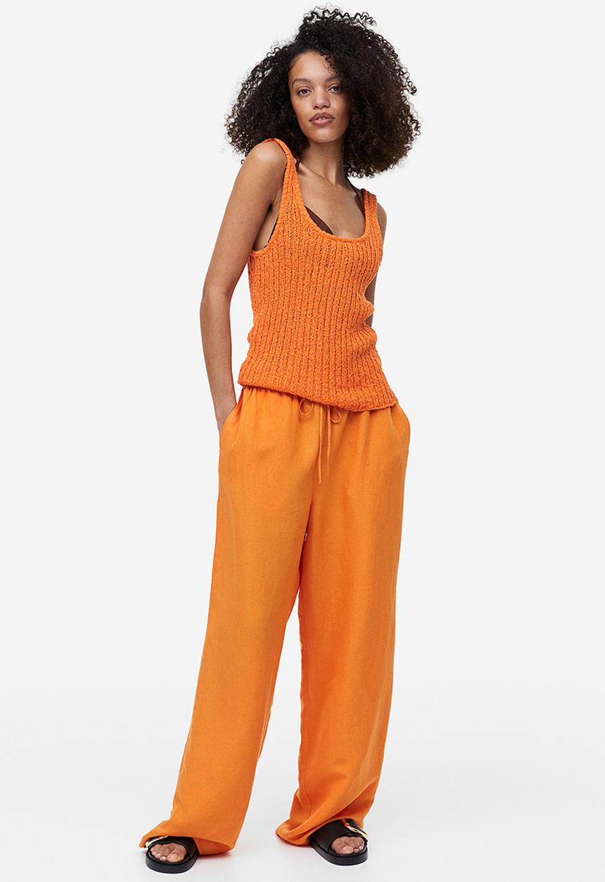 H&M - Knitted vest top - orange