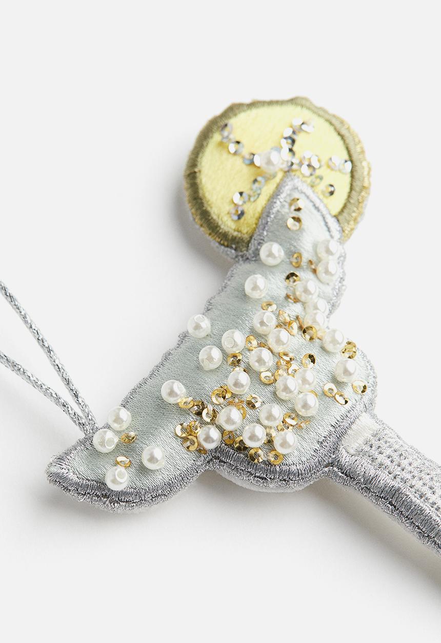 H&M - Embellished christmas tree decoration - light green cocktail glass