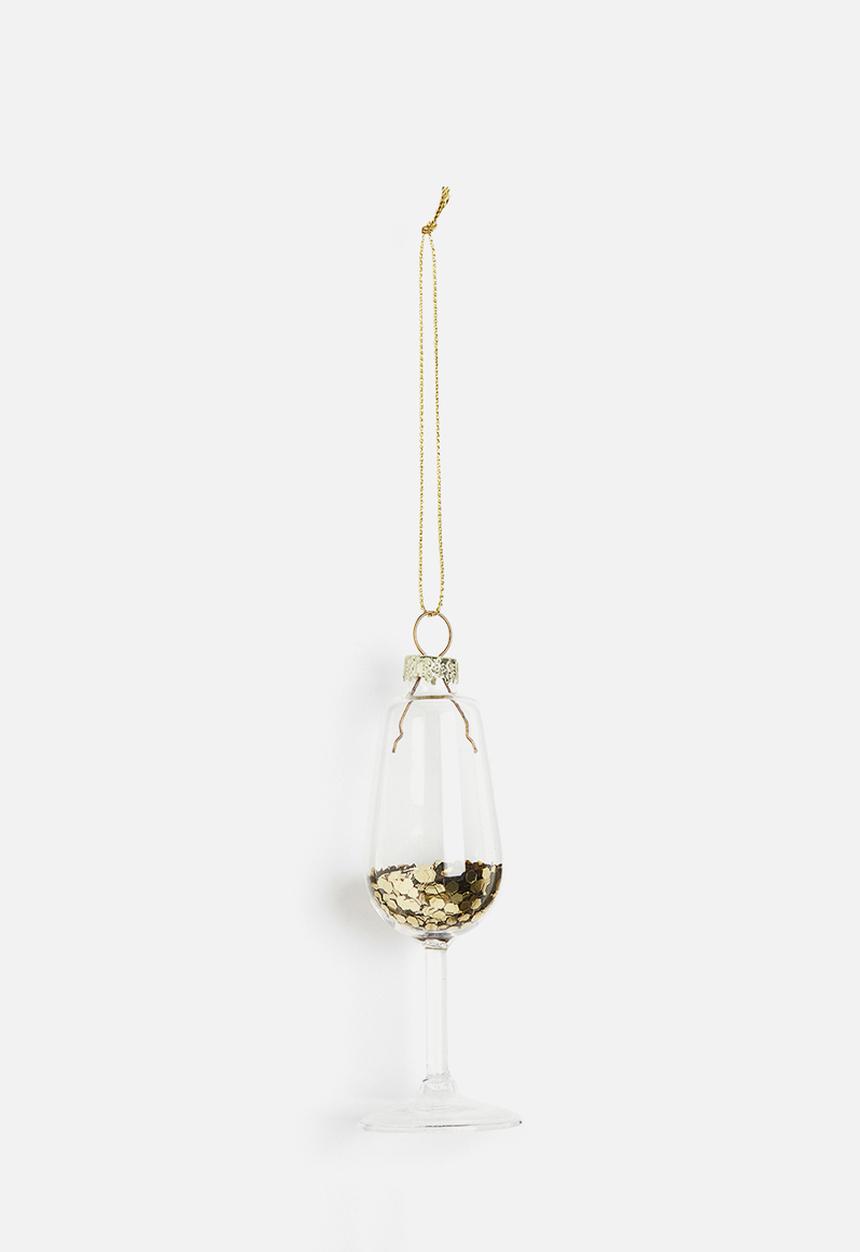 H&M - Glass christmas tree decoration - gold-coloured glass
