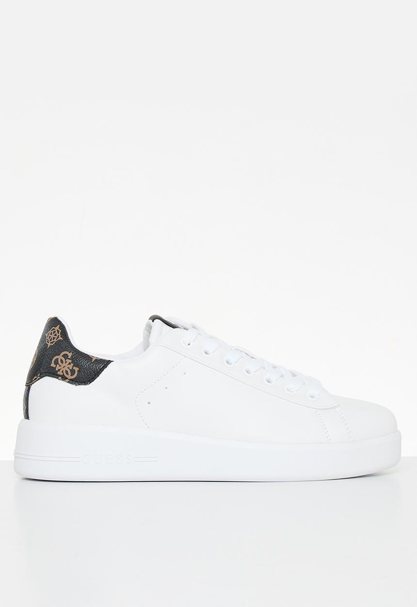 GUESS - Rockyy sneaker - white & brown 