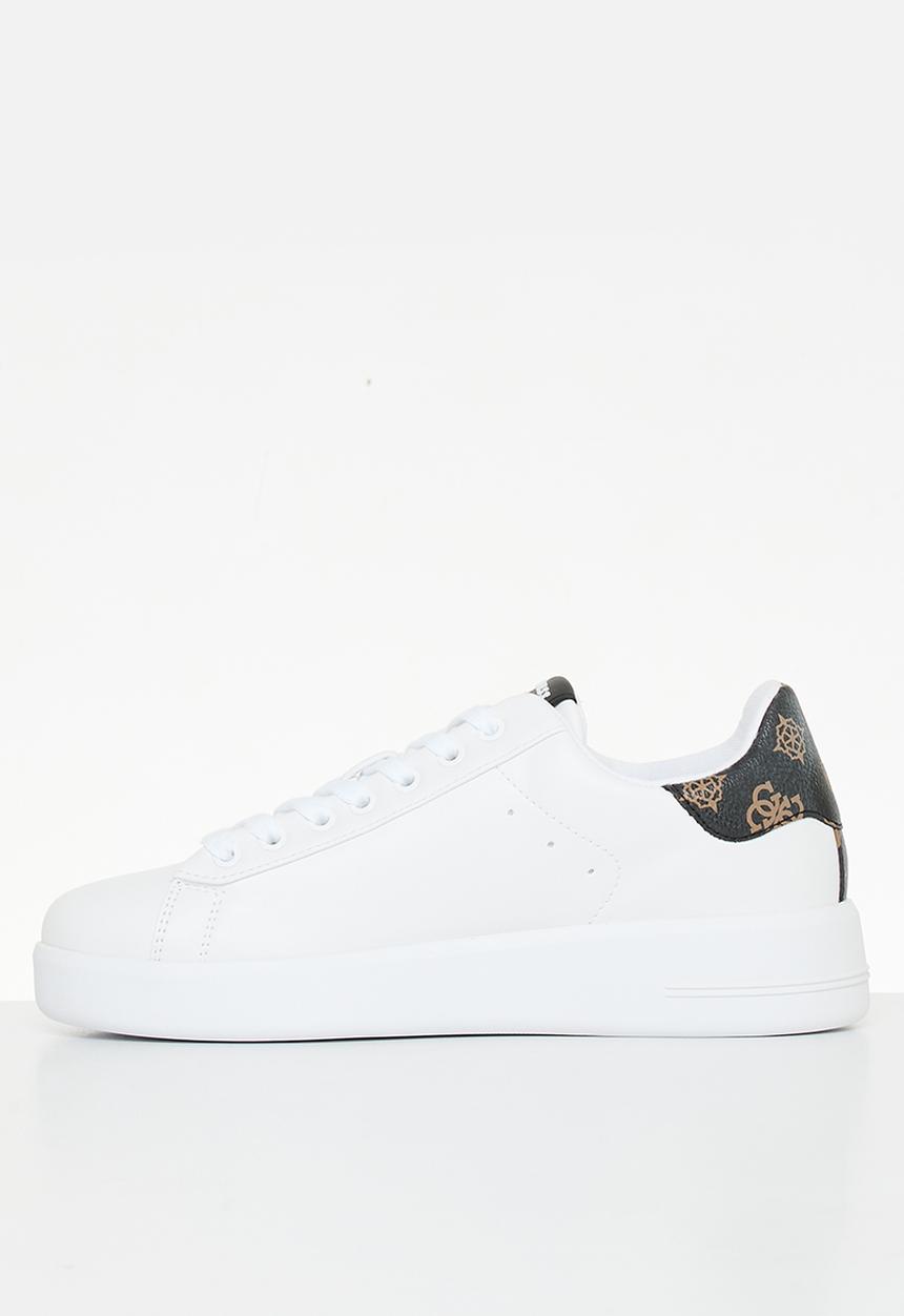 GUESS - Rockyy sneaker - white & brown 
